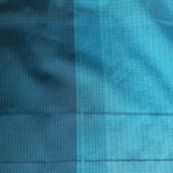 CALVIN KLEIN  SZ L Slim Fit 100% Cotton Blue Plaid LS Men's Button Up Shirt - Picture 10 of 16